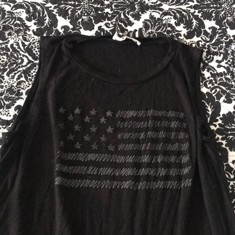USA flag muscle tee